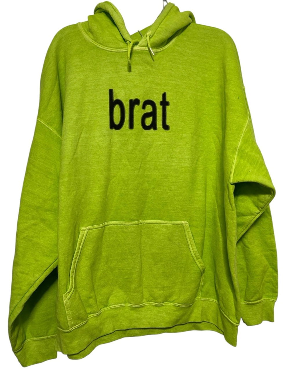 Charli XCX Brat Hoodie Urban Outfitters Exclusive Lime Green Sweatshirt Size S/M
